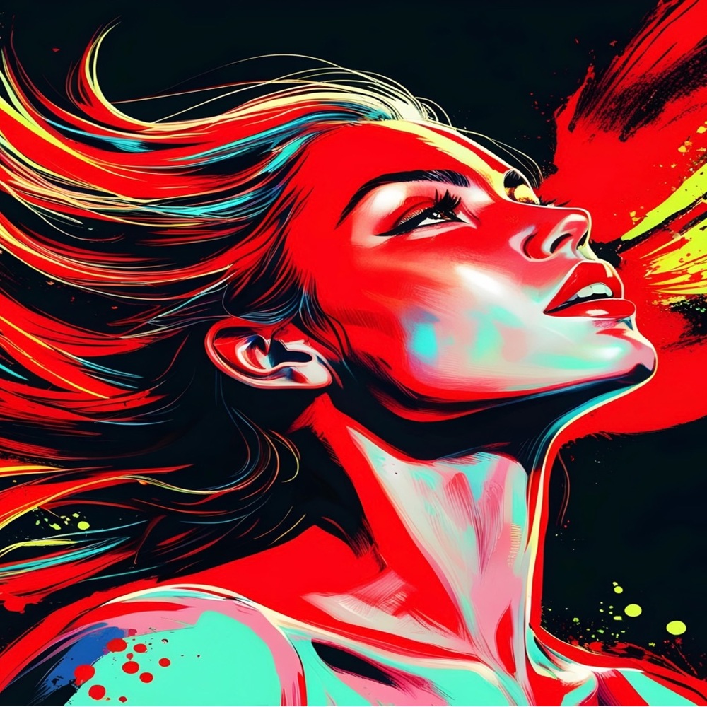 Radiant muse metal art print 8 x 12 inches